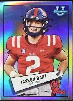 Jaxson Dart #52BF-13 Football Cards 2022 Bowman Chrome University 1952