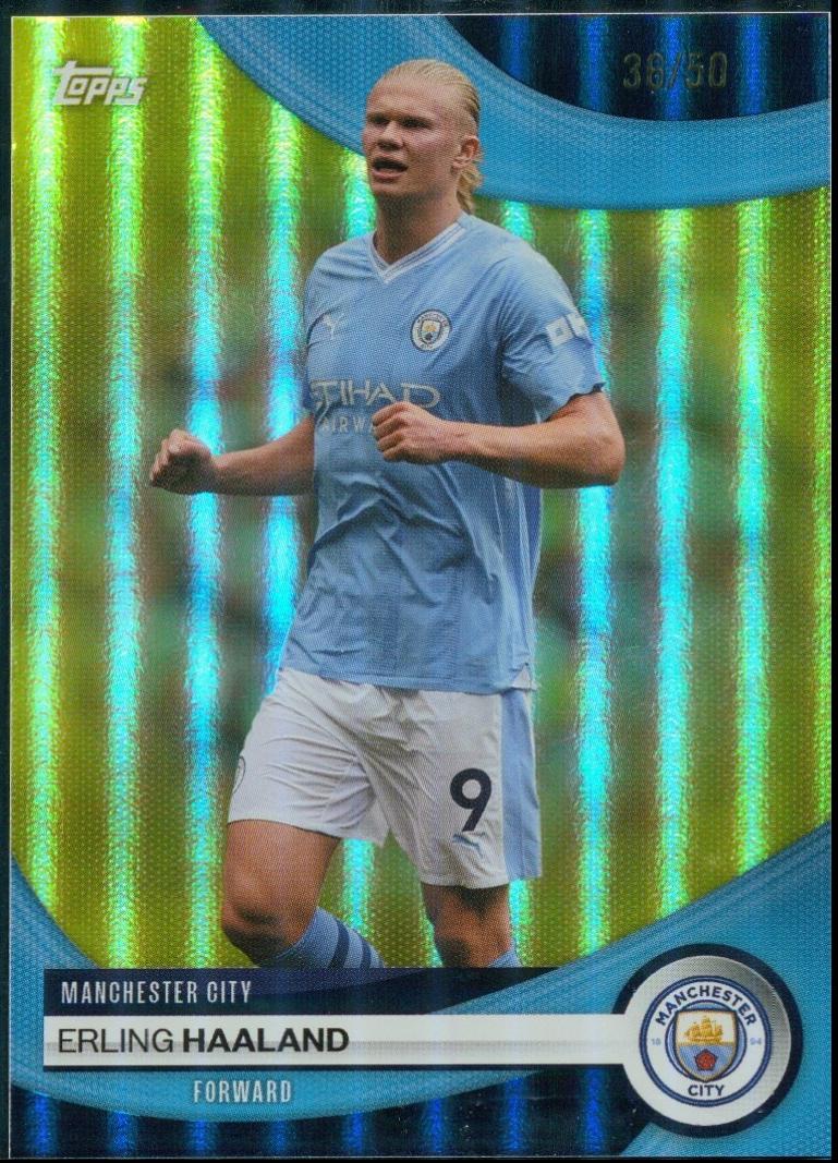Erling Haaland #25 2023 Topps Manchester City Team Set Soccer