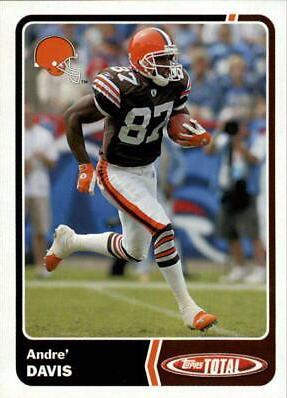 Andre Davis #9 Football Cards 2003 Topps Total