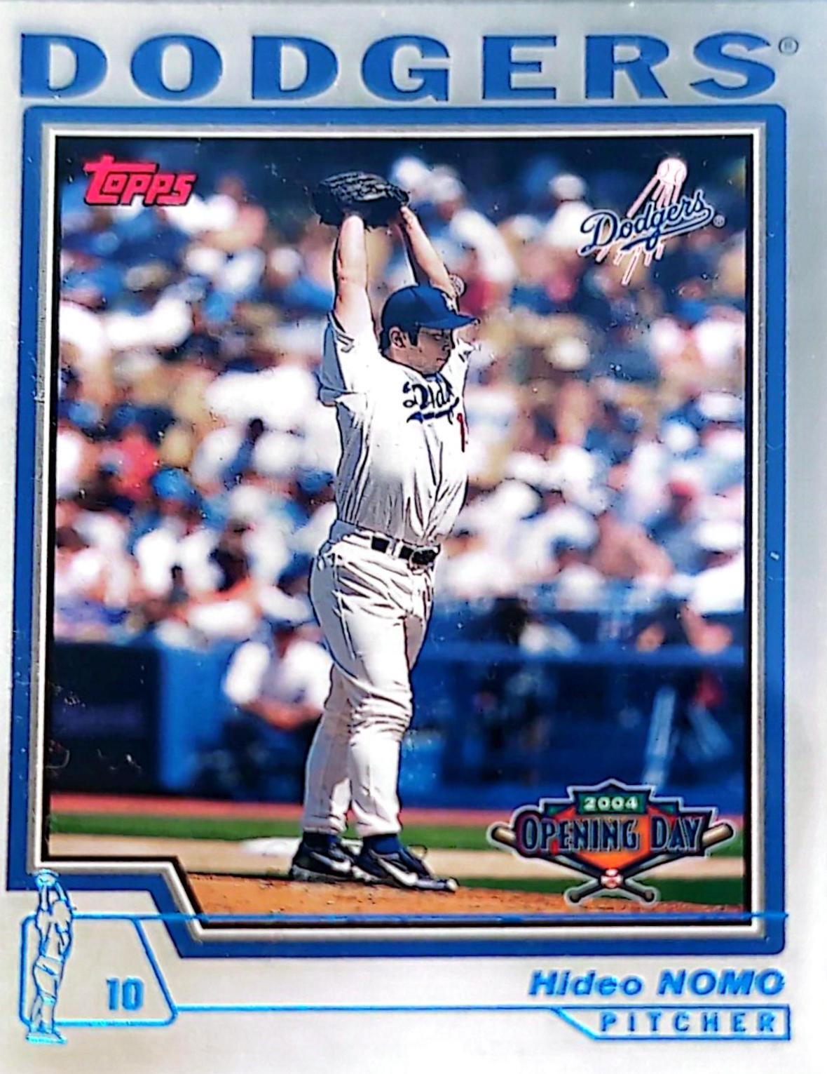 Hideo Nomo #43 Baseball Cards 2004 Topps Opening Day
