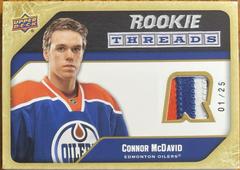 Connor McDavid [Patch Flashback] #RT-CM Hockey Cards 2021 Upper Deck Retro Rookie Threads Prices