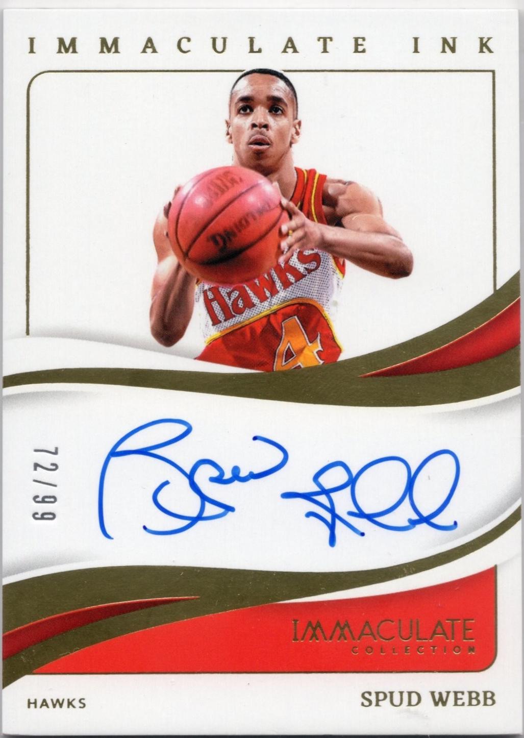 Spud Webb #2 Basketball Cards 2023 Panini Immaculate Signature