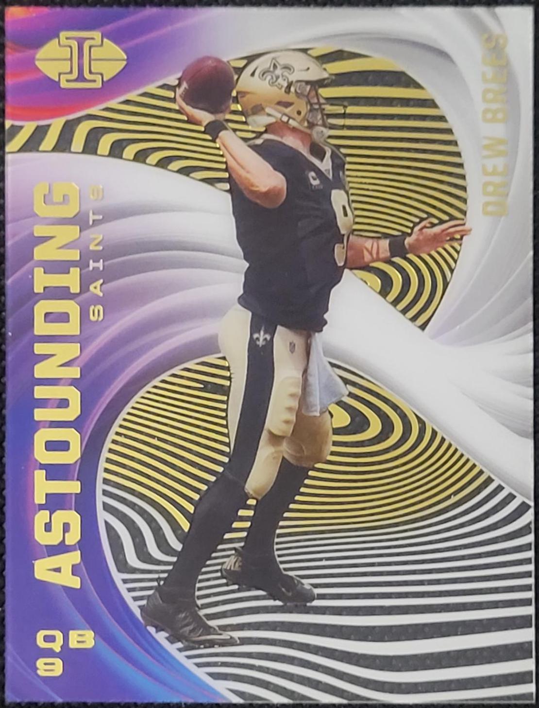 Drew Brees #A12 Football Cards 2020 Panini Illusions Astounding