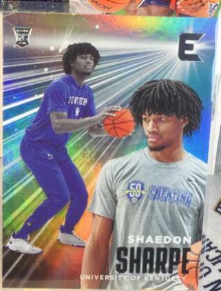 Shaedon Sharpe #17 Basketball Cards 2022 Panini Chronicles Draft Picks Essentials