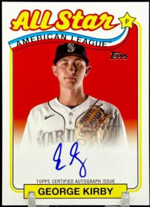 George Kirby #89ASA-GK Baseball Cards 2024 Topps 1989 All-Star Autograph