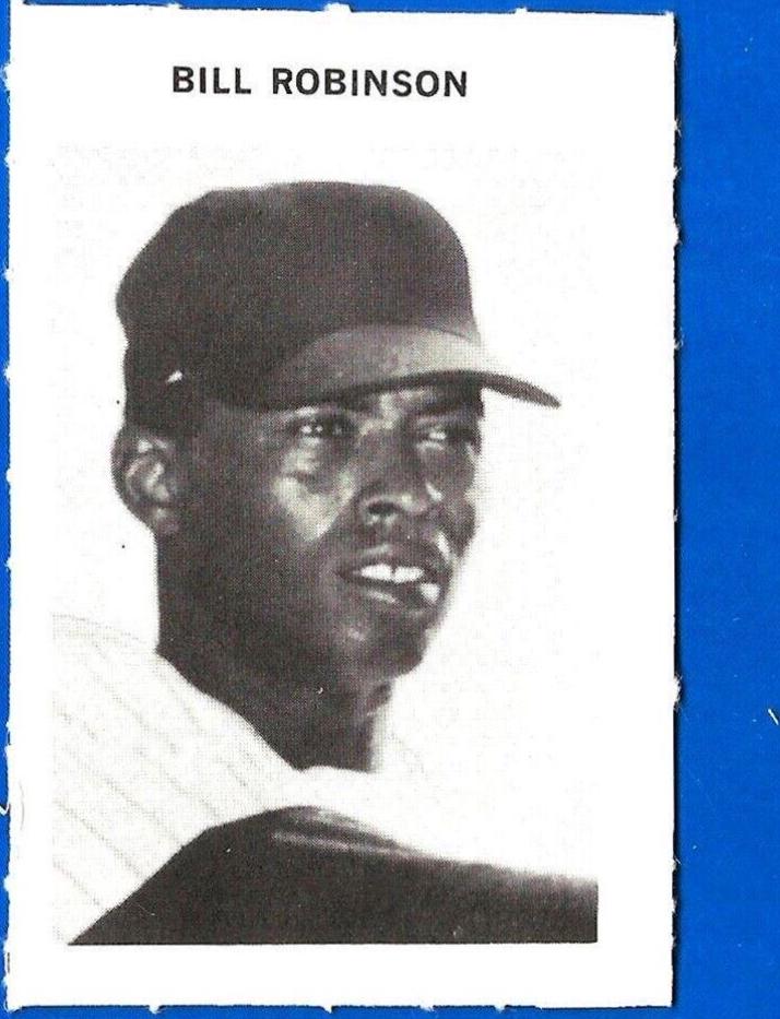 Bill Robinson Baseball Cards 1972 Milton Bradley