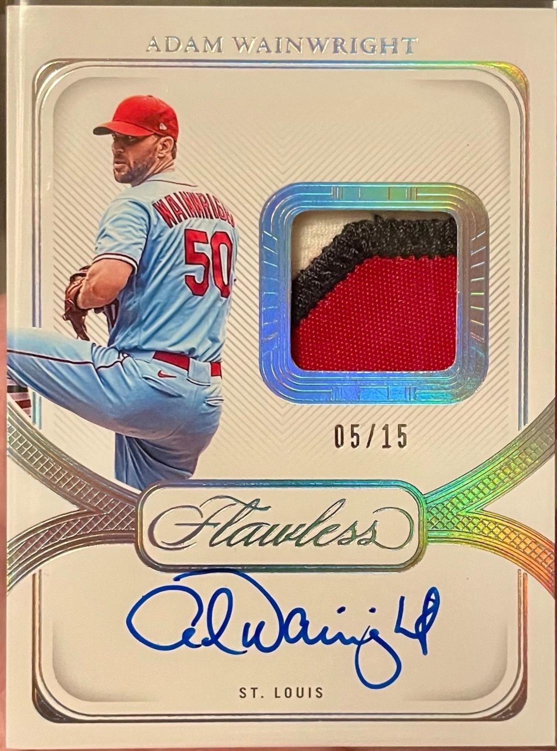 Adam Wainwright #PPV-AW 2024 Panini Flawless Baseball Prime Patch Autographs (Vertical)