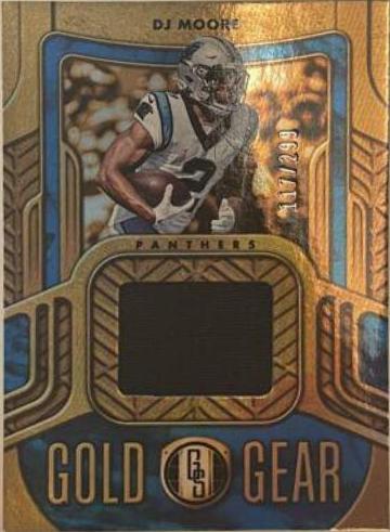 DJ Moore #GG-DJM Football Cards 2022 Panini Gold Standard Gear