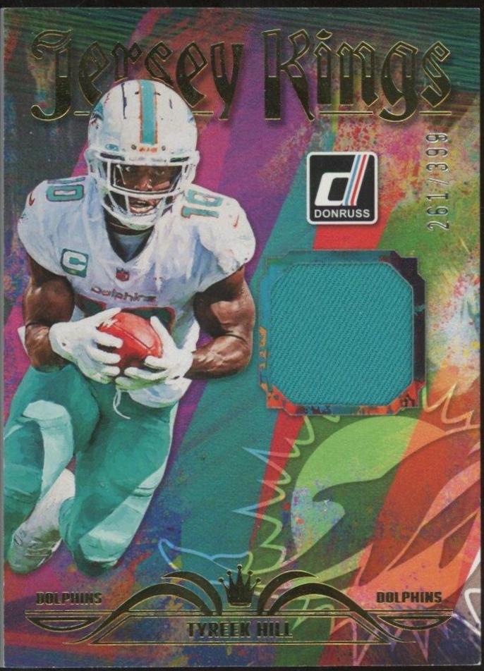 Tyreek Hill #JK-6 Football Cards 2023 Panini Donruss Jersey Kings