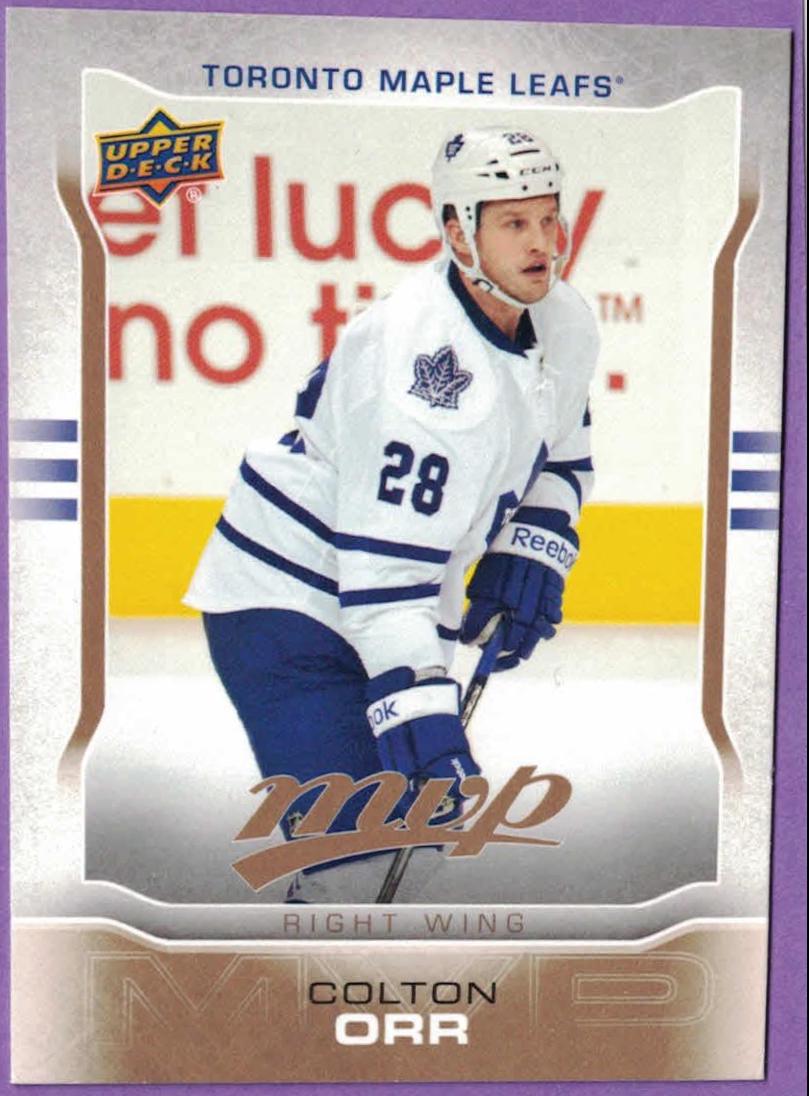Colton Orr #6 Hockey Cards 2014 Upper Deck MVP