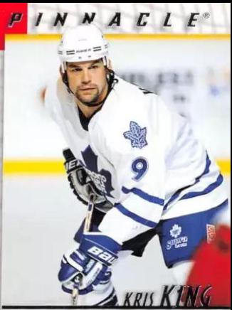 Kris King #108 Hockey Cards 1997 Pinnacle Be A Player