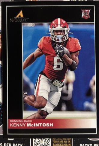 Kenny McIntosh #25 Football Cards 2023 Panini Chronicles Draft Picks Pinnacle