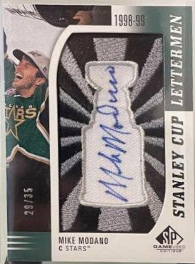 Mike Modano #SCL-MM Hockey Cards 2021 SP Game Used Stanley Cup Lettermen Signatures
