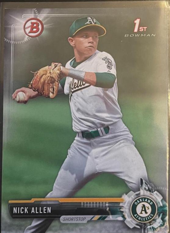 Nick Allen #BD-107 Baseball Cards 2017 Bowman Draft