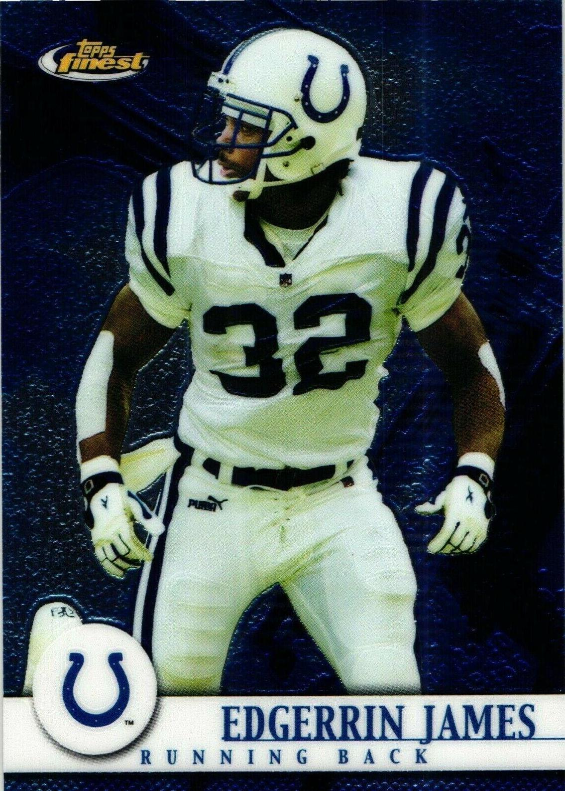 Edgerrin James #16 Football Cards 2001 Topps Finest