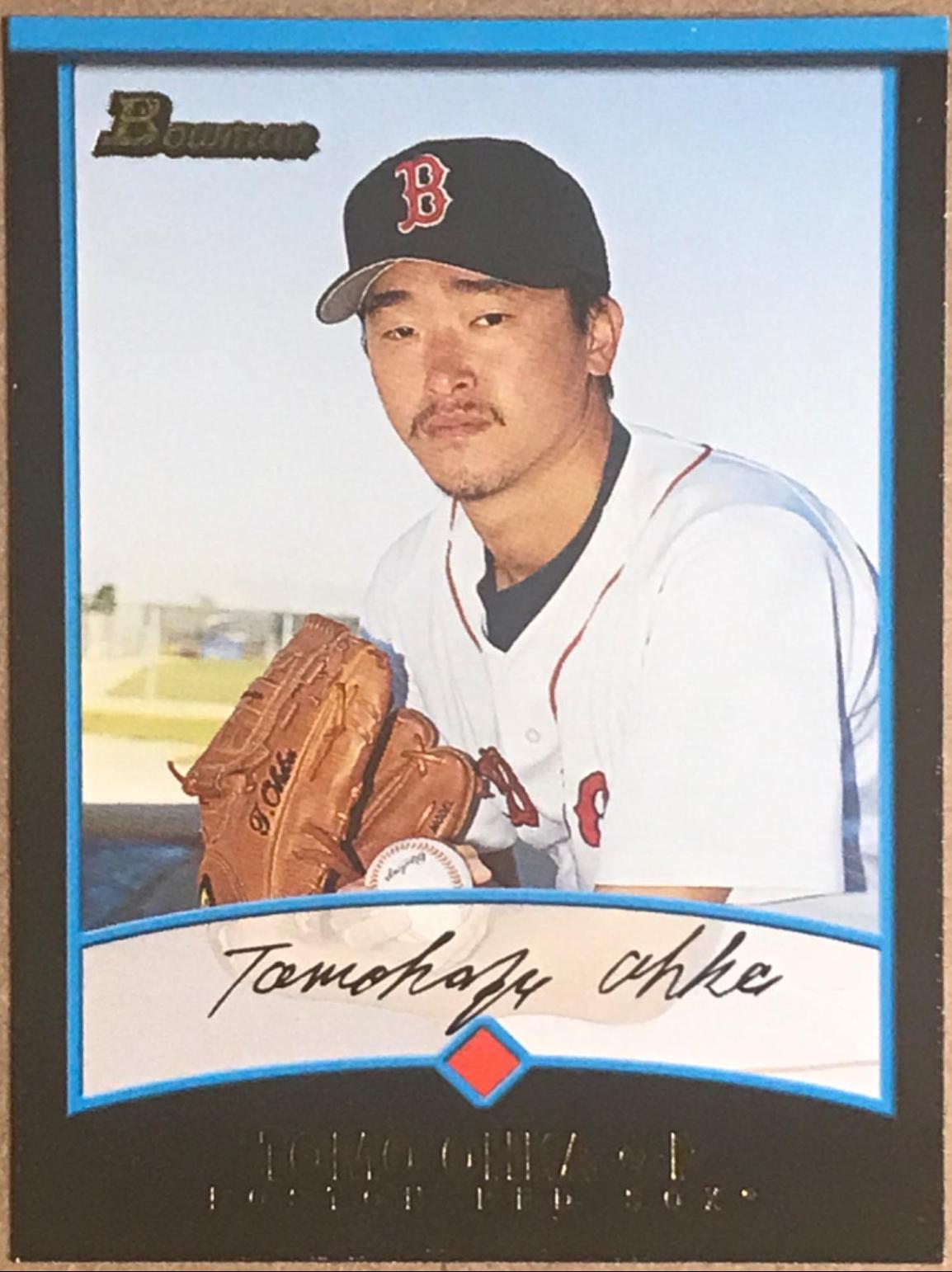 Tomo Ohka #424 Baseball Cards 2001 Bowman