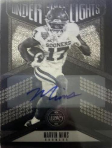 Marvin Mims [Black & White Black Autograph] #UL-MIM
