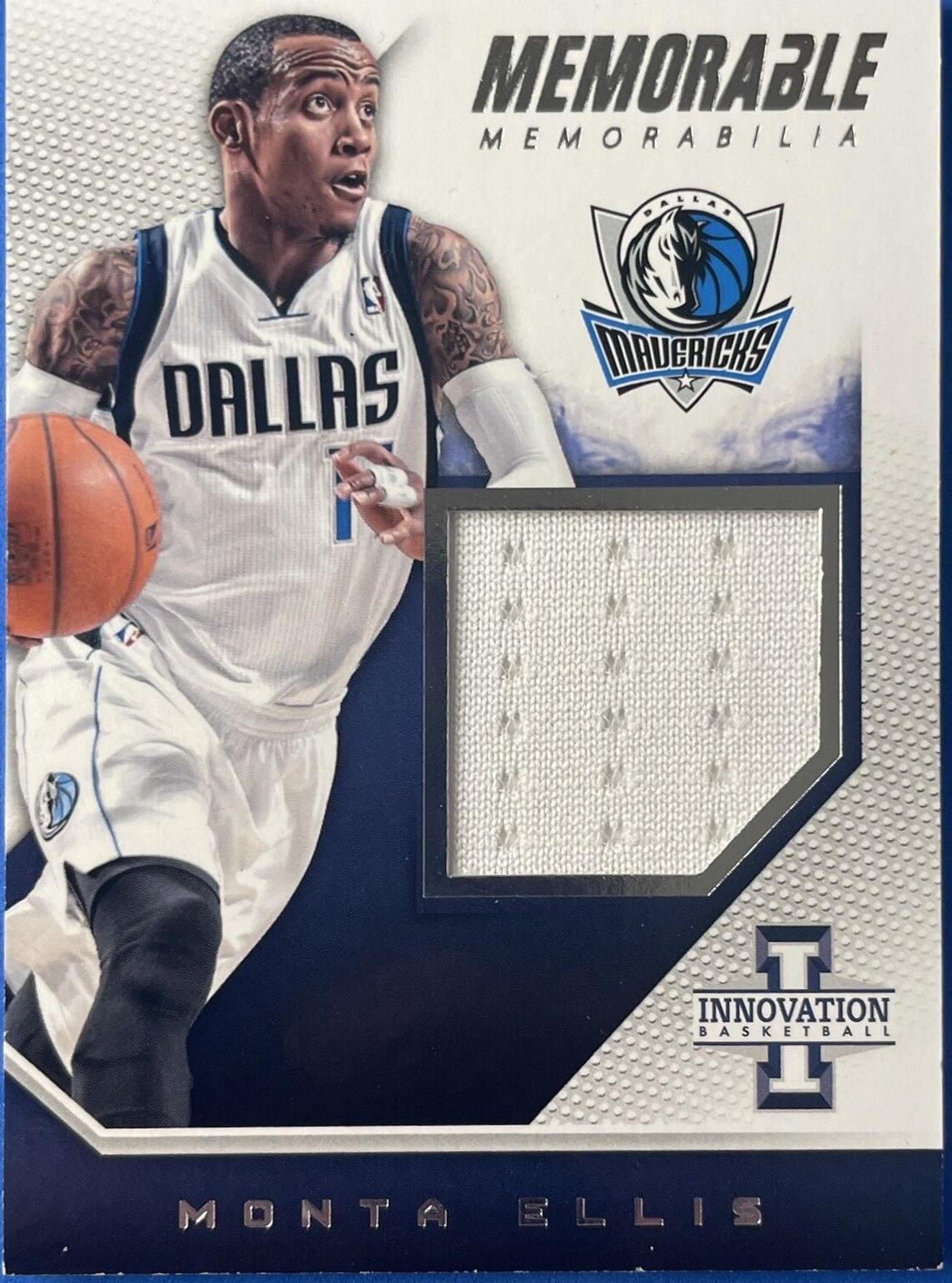 Monta Ellis #21 Basketball Cards 2013 Panini Innovation Memorable Memorabilia