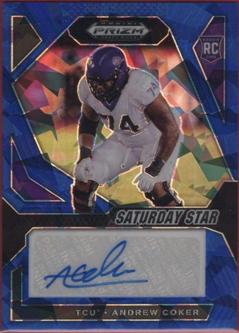 Andrew Coker #SSS-ACR Football Cards 2024 Panini Prizm Draft Picks Saturday Star Signature
