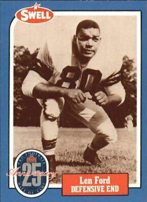 Len Ford #22 Football Cards 1988 Swell Greats