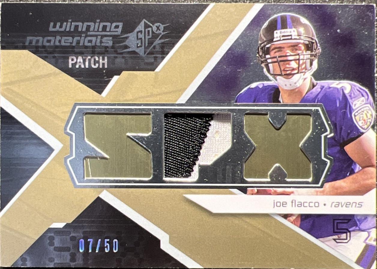 Joe Flacco #WM-JF 2008 Spx Winning Materials Football