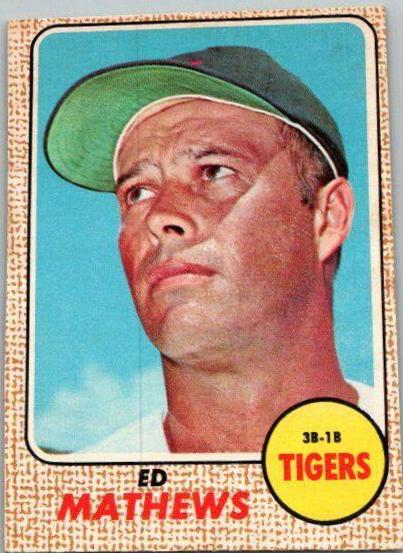 Ed Mathews #58 Baseball Cards 1968 O Pee Chee