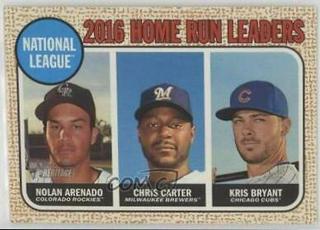2016 N.L. Home Run Leaders: Nolan Arenado / Chris Carter / Kris Bryant