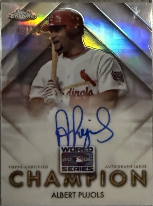 Albert Pujols #WSC-AP Prices | 2025 Topps Chrome World Series