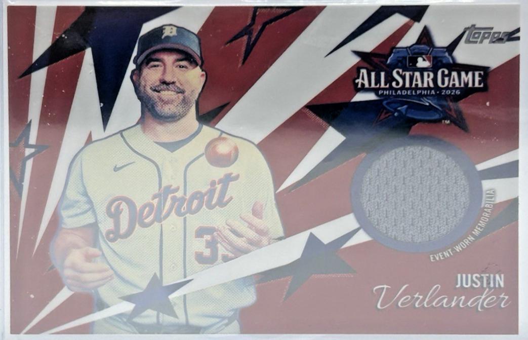 Justin Verlander #AS-JV 2026 Topps Update All Star Stitches Baseball
