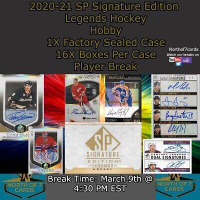 Brad Richards #1 Hockey Cards 2020 SP Signature Edition Legends