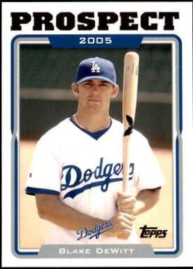 Blake DeWitt #UH107 Baseball Cards 2005 Topps Updates & Highlights