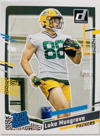 Luke Musgrave #337 Football Cards 2023 Panini Donruss