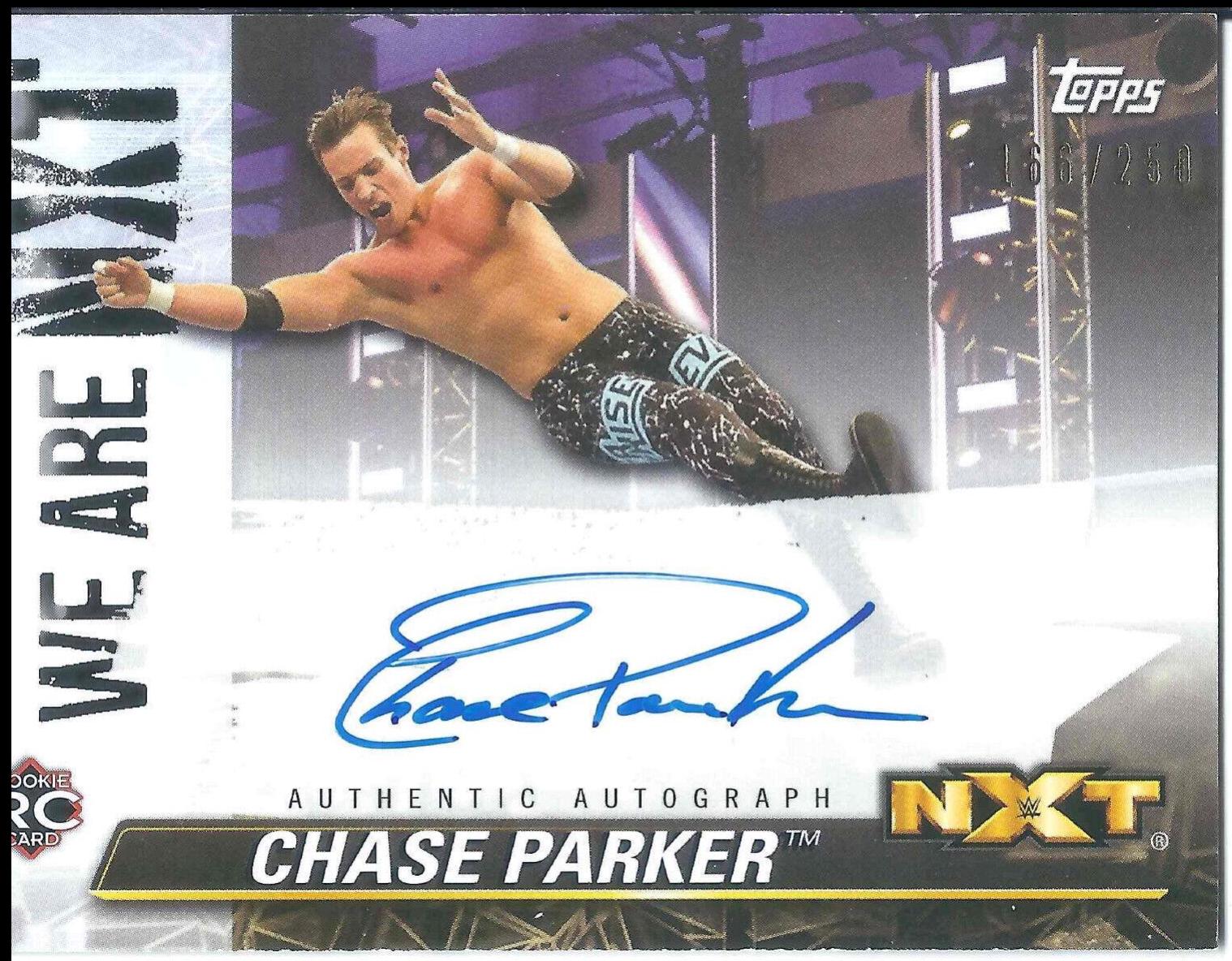 Chase Parker #A-CP Wrestling Cards 2021 Topps WWE We Are NXT Autographs