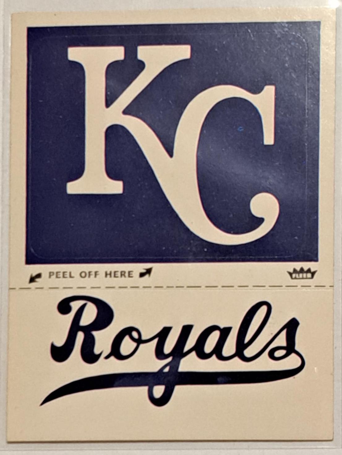 Kansas City Royals #No # Baseball Cards 1982 Fleer Team Logo Stickers
