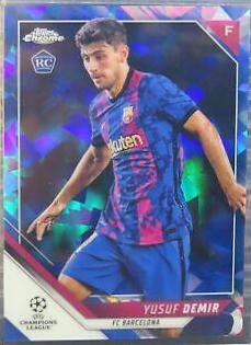 Yusuf Demir #62 Soccer Cards 2021 Topps Chrome UEFA Champions League