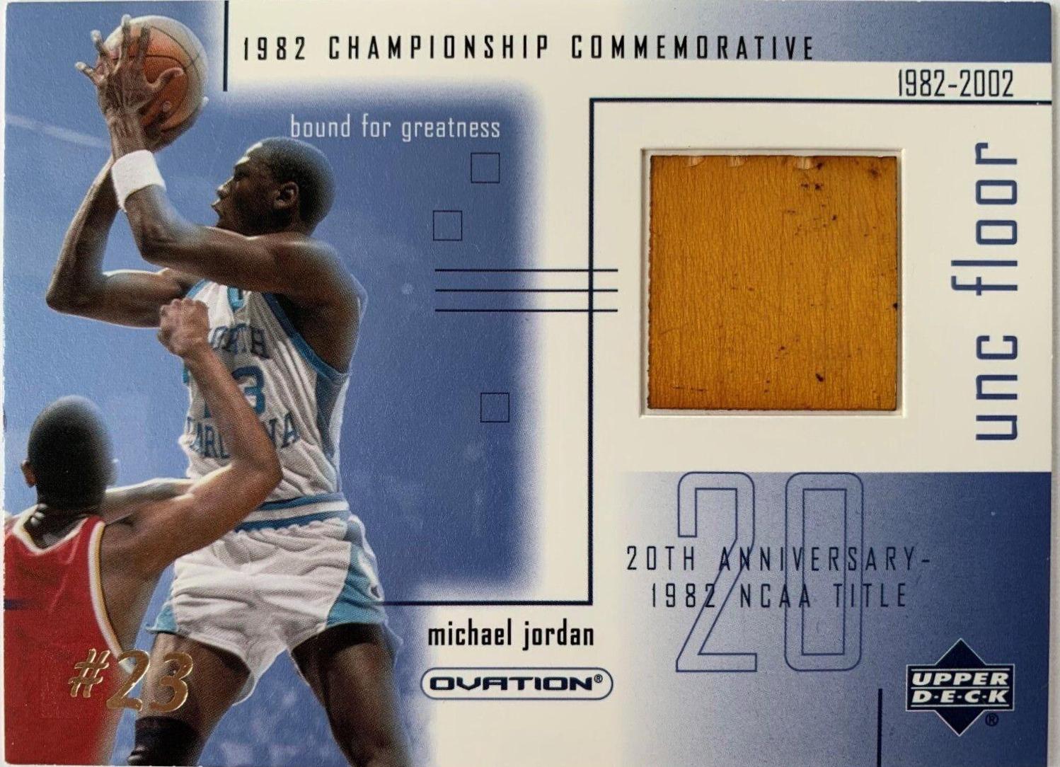 Michael Jordan #MJF5 Basketball Cards 2001 Upper Deck Ovation MJ UNC Memorabilia