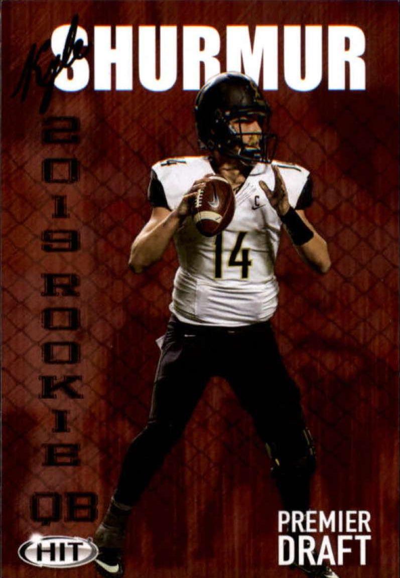 Kyle Shurmur #94 Football Cards 2019 Sage Hit