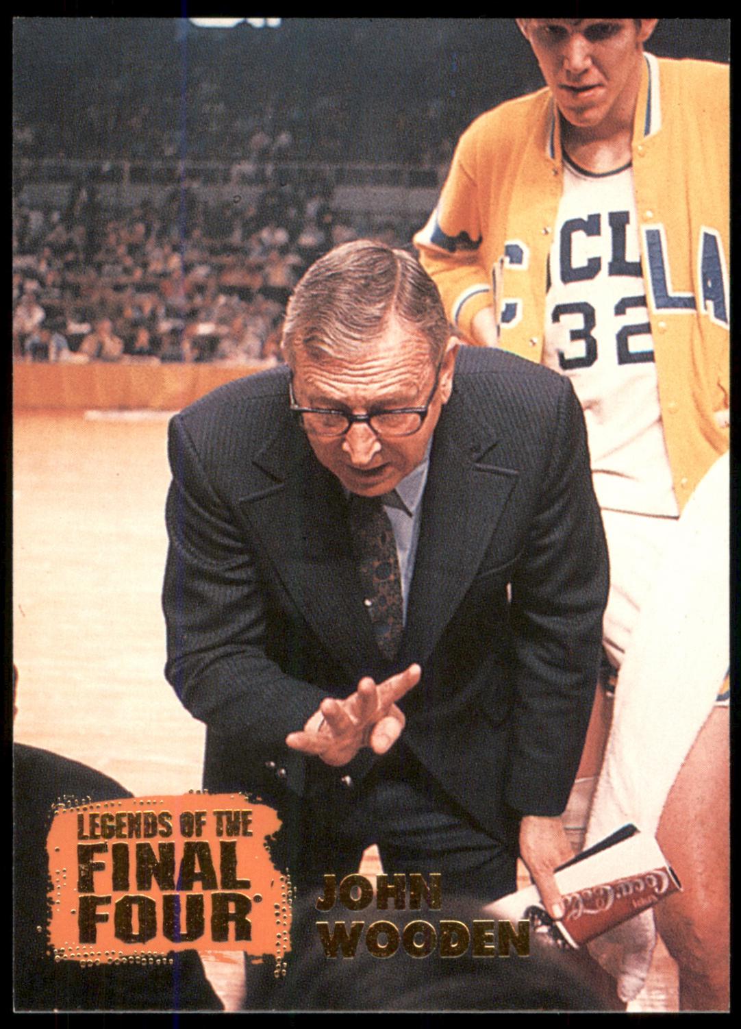 John Wooden #MC1 1996 Classic Sears Legends Of The Final Four Basketball