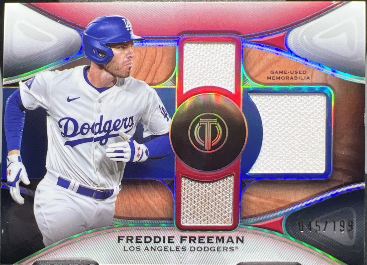 Freddie Freeman #TTR-FF Baseball Cards 2025 Topps Tribute Triple Relic