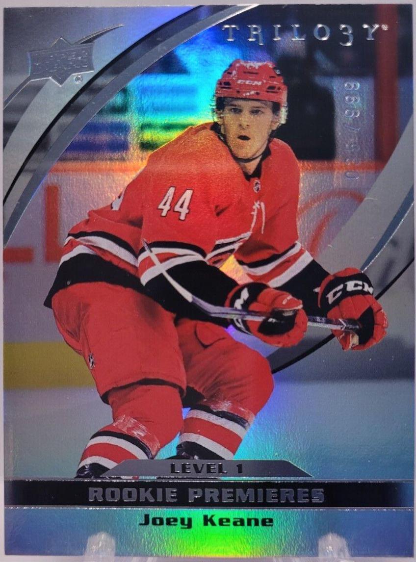 Joey Keane #5 Hockey Cards 2021 Upper Deck Trilogy