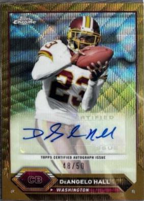 DeAngelo Hall [Gold Refractor] #TCA-DH