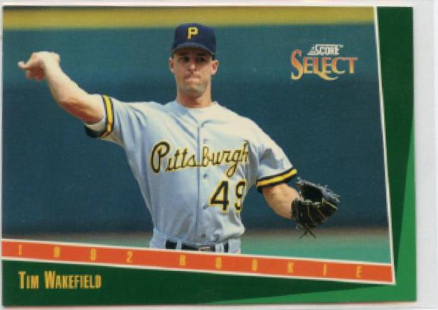 Tim Wakefield #307 Baseball Cards 1993 Score Select