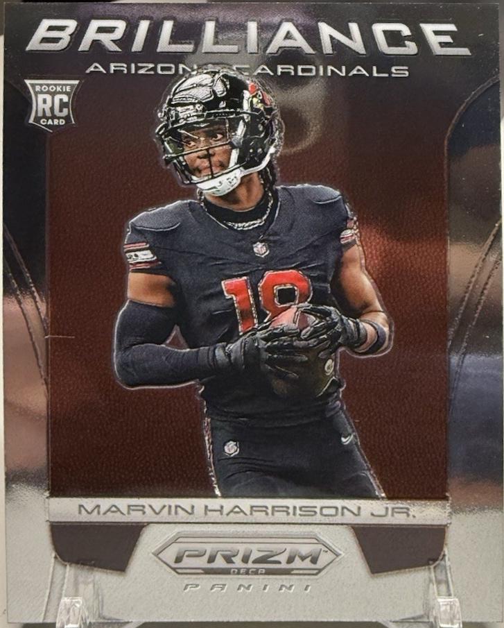 Marvin Harrison Jr. #15 Football Cards 2024 Panini Prizm Deca Brilliance