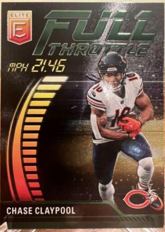Chase Claypool #FT-CC Football Cards 2023 Panini Donruss Elite Full Throttle
