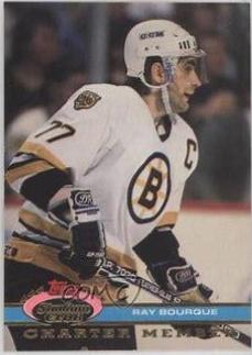 Ray Bourque Hockey Cards 1991 Stadium Club Charter Member