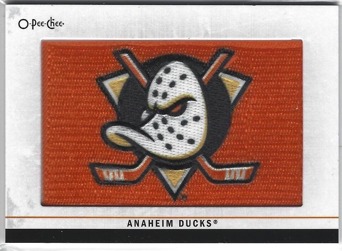 Anaheim Ducks #405 Hockey Cards 2024 O-Pee-Chee Team Logo Patch