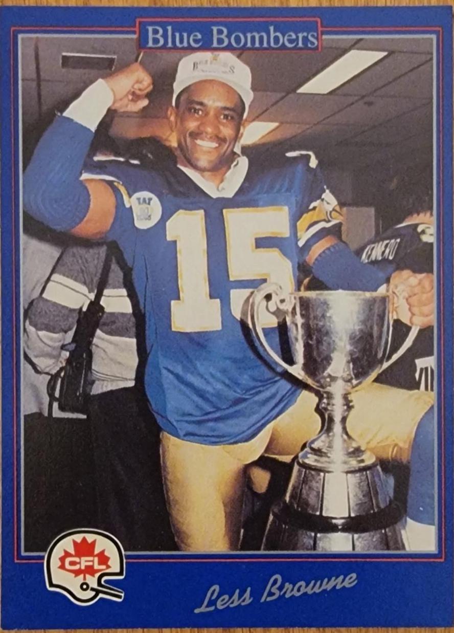 Less Browne #156 1991 Jogo Cfl Football