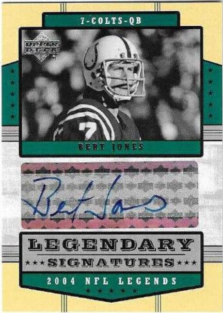 Bert Jones #LS-BJ Football Cards 2004 Upper Deck Legends Legendary Signatures