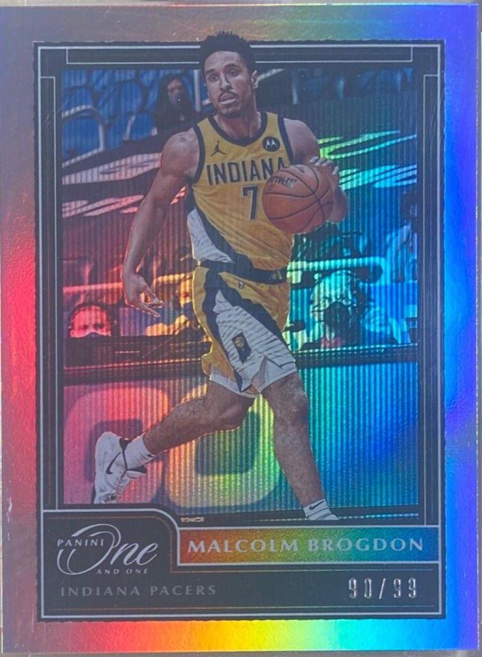 Malcolm Brogdon #38 2019-20 Panini One and One Basketball