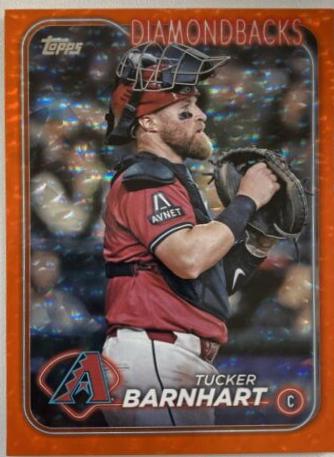 Tucker Barnhart [Orange Crackle Foilboard] #US249